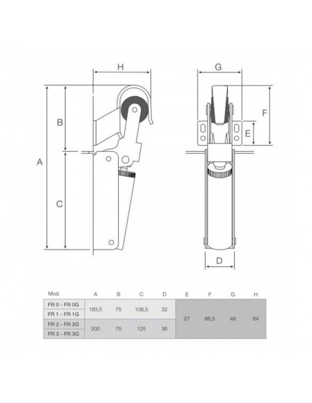 Φρένο Πόρτας 85cm / 40kg Φρένο Πόρτας 85cm / 40kg