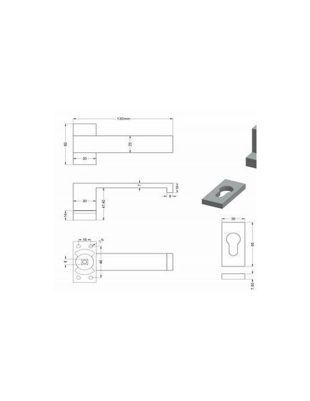Χειρολαβή διπλή με ροζέτα Χειρολαβή διπλή με ροζέτα