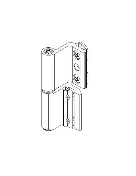 Μεντεσές αλουμινίου Giesse ALU16 για σύστημα περιμετρικού μηχανισμού  