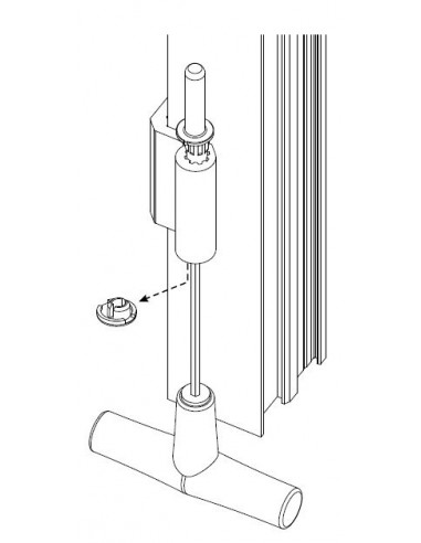Μεντεσές αλουμινίου Giesse ALU16 για σύστημα περιμετρικού μηχανισμού  