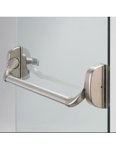 Panic bar for glass doors