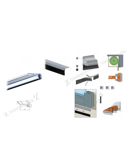 Προφίλ κρατήματος βούρτσας στεγάνωσης αεροστοπ Προφίλ κρατήματος βούρτσας στεγάνωσης αεροστοπ