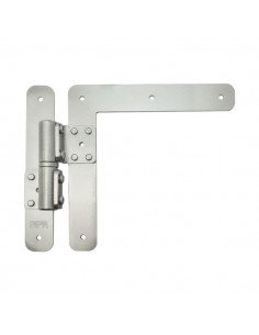 Stainless steel corner leaf hinge for fixed Lamba with strap bracket 177KC