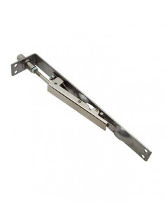 Recessed stainless steel lever latch