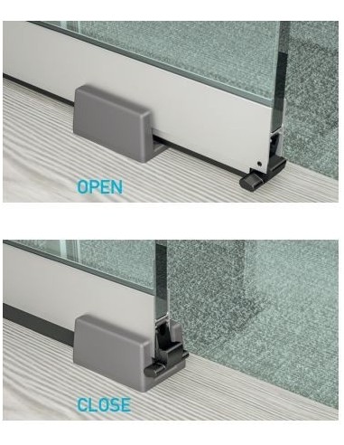 Αεροστόπ GLASS BOTTOM SLIDE για συρόμενες γυάλινες πόρτες