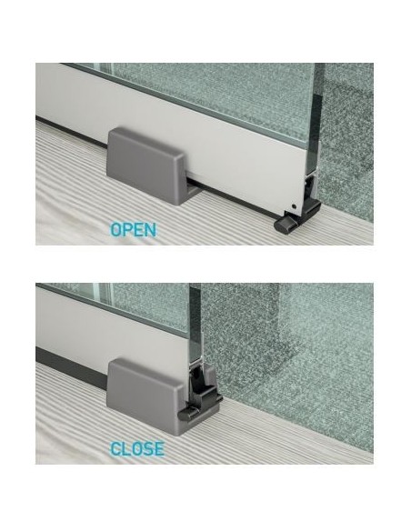 Αεροστόπ GLASS BOTTOM SLIDE για συρόμενες γυάλινες πόρτες Αεροστόπ GLASS BOTTOM SLIDE για συρόμενες γυάλινες πόρτες