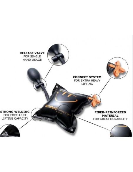 Μαξιλαράκι-σφήνα ανύψωσης πορτών και παραθύρων Winbag Connect Μαξιλαράκι-σφήνα ανύψωσης πορτών και παραθύρων Winbag Connect