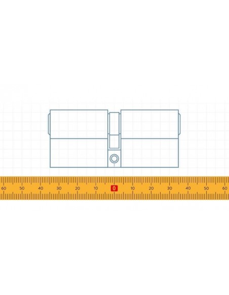 Κύλινδρος (αφαλός) υπερασφαλείας με πόμολο ISEO R9