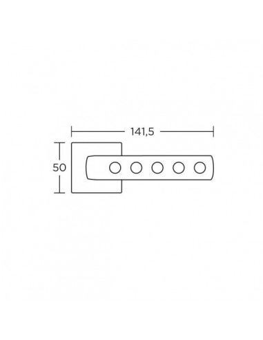 Πόμολο χερούλι με ροζέτα σειρά 1355