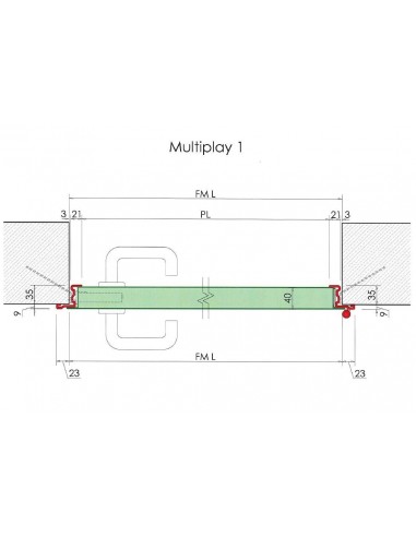 Πόρτα αποθήκης μεταλλική μονόφυλλη Multiplay, μη πυράντοχη