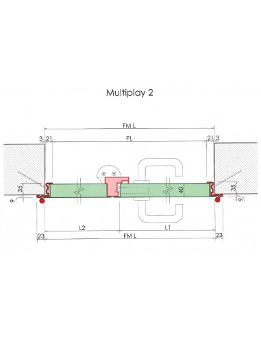 Πόρτα αποθήκης μεταλλική δίφυλλη Multiplay, μη πυράντοχη