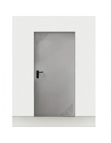 Πόρτα απλή μεταλλική με εξαερισμό