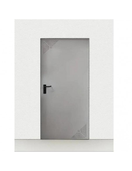 Πόρτα απλή μεταλλική με εξαερισμό