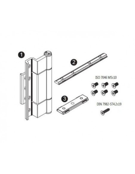 Μεντεσές μάσκουλο για παντζούρι (ρολό) Camera Europea ( λαμπας 72mm ) MM-10-72