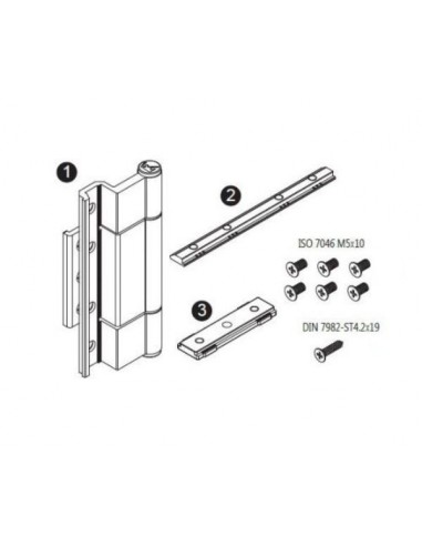 Μεντεσές μάσκουλο για παντζούρι (ρολό) Camera Europea ( λαμπας 182mm ) MM-10-182