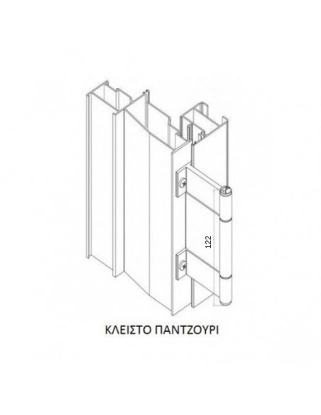 Μεντεσές μάσκουλο για παντζούρι (ρολό) Camera Europea 120mm MM-10-122 Μεντεσές μάσκουλο για παντζούρι (ρολό) Camera Europea 120mm MM-10-122