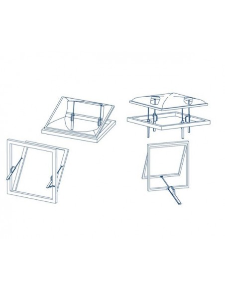 Ηλεκτρικός μηχανισμός φεγγίτη SYNCHRO T-RACK 24 VDC