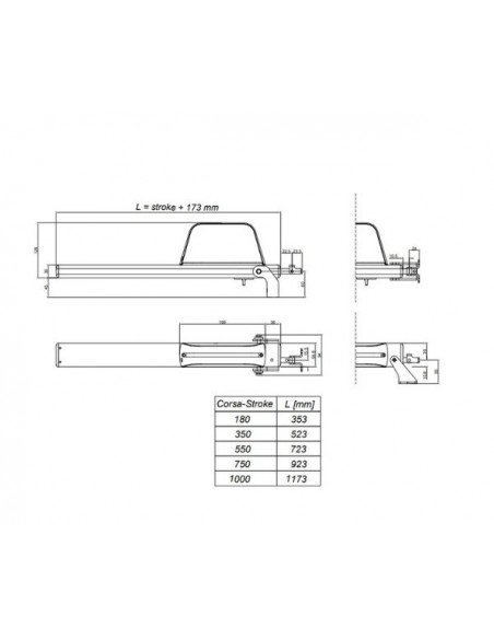 Ηλεκτρικός μηχανισμός φεγγίτη SYNCHRO T-RACK 24 VDC
