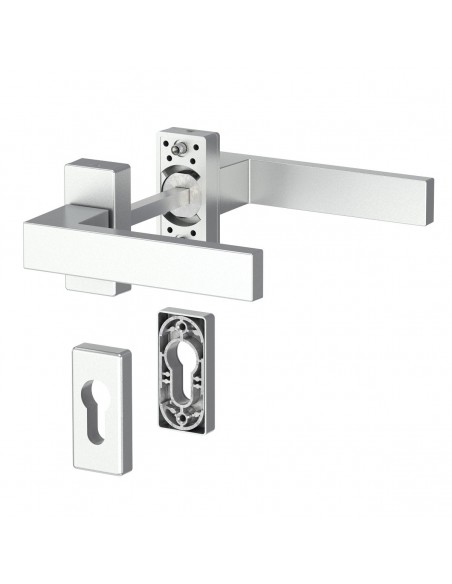 Πόμολο (λαβή) αλουμινίου διπλό DALLAS ζεύγος  Πόμολο (λαβή) αλουμινίου διπλό DALLAS ζεύγος