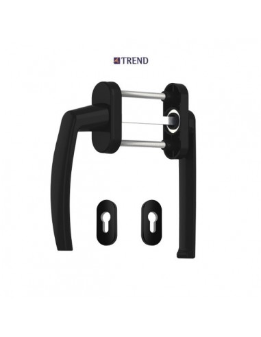Λαβή TREND διπλή ρολών για πόρτες και παράθυρα αλουμινίου και PVC με περιμετρικό μηχανισμό