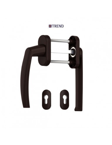 Λαβή TREND διπλή ρολών για πόρτες και παράθυρα αλουμινίου και PVC με περιμετρικό μηχανισμό