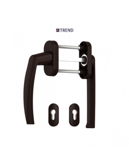 Λαβή TREND διπλή ρολών για πόρτες και παράθυρα αλουμινίου και PVC με περιμετρικό μηχανισμό Λαβή TREND διπλή ρολών για πόρτες και παράθυρα αλουμινίου και PVC με περιμετρικό μηχανισμό