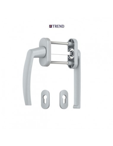 Λαβή TREND διπλή ρολών για πόρτες και παράθυρα αλουμινίου και PVC με περιμετρικό μηχανισμό