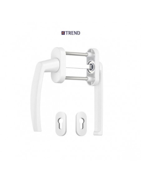 Λαβή TREND διπλή ρολών για πόρτες και παράθυρα αλουμινίου και PVC με περιμετρικό μηχανισμό