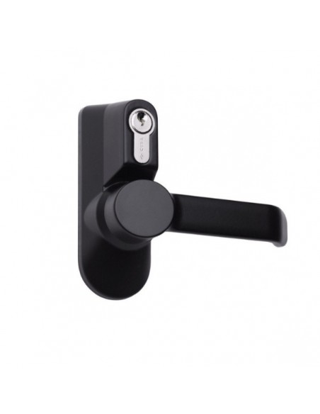 Knob for panic bar with cylinder and CISA key