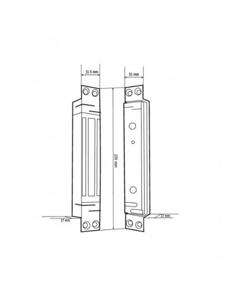 Ηλεκτρομαγνήτης για πόρτες Aller retour CZ3000 Ηλεκτρομαγνήτης για πόρτες Aller retour CZ3000