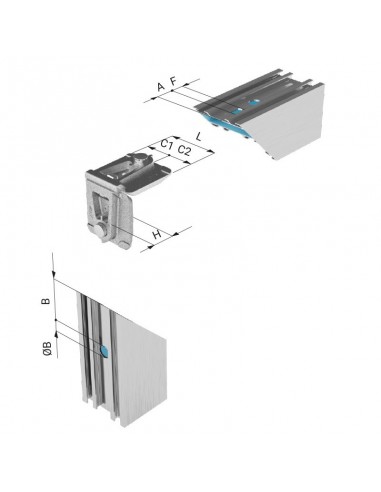 Γωνία σύνδεσης με εξωτερικά κουμπιά