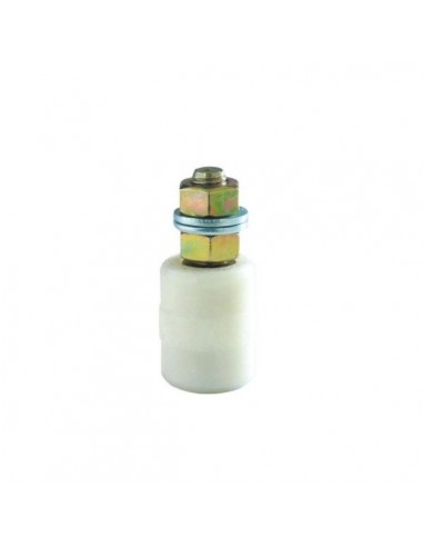 Nylon guide for sliding gate with nuts
