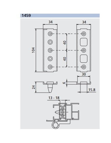 Αντιμεντεσές - Ανοξείδωτη ασφάλεια πύρου μεντεσέ anti-burglar