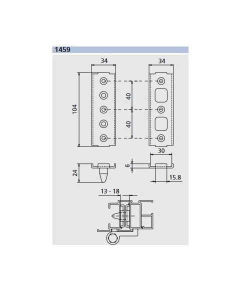 Αντιμεντεσές - Ανοξείδωτη ασφάλεια πύρου μεντεσέ anti-burglar