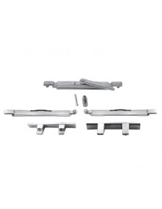 Second leaf latch for aluminum windows and doors