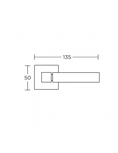 Πόμολο χερούλι με ροζέτα σειρά 735 Πόμολο χερούλι με ροζέτα σειρά 735