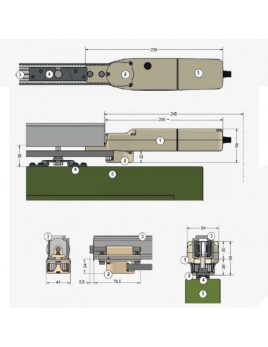 Ηλεκτρικό μοτέρ για συρόμενα πατζούρια (ρολά) 