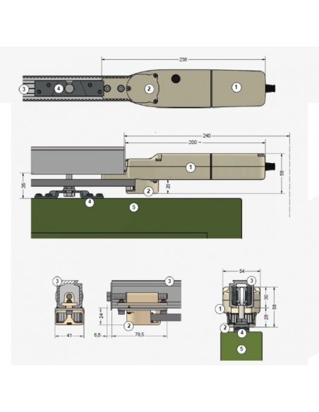 Ηλεκτρικό μοτέρ για συρόμενα πατζούρια (ρολά) 