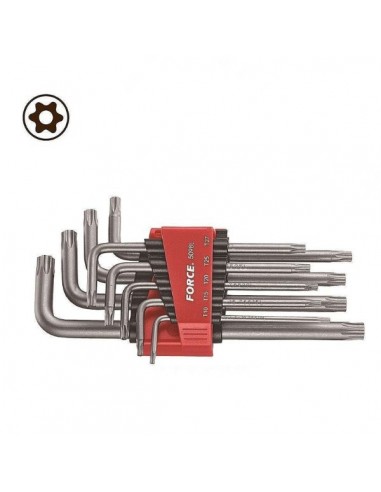 ALLEN TORX ΜΑΚΡΙΑ ΜΕ ΤΡΥΠΑ SET FORCE 9 ΤΕΜ