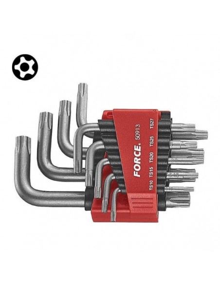 ALLEN TORX ΜΕ 5 ΓΩΝΙΕΣ ΜΕ ΤΡΥΠΑ SET FORCE 9 ΤΕΜ