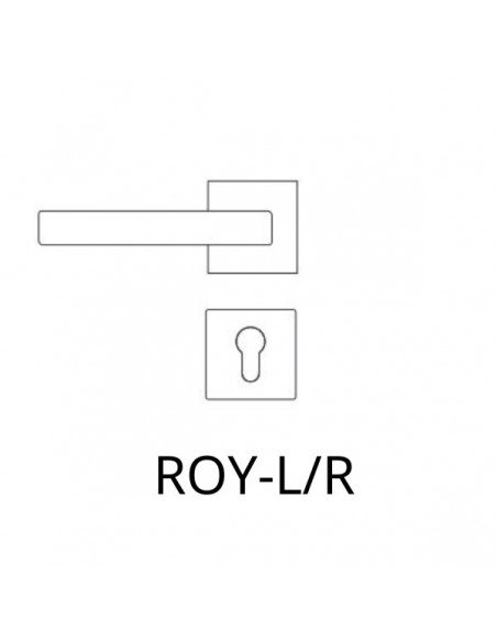 Πόμολο (χερούλι) αλουμινίου πόρτας με ροζέτα 1605 Πόμολο (χερούλι) αλουμινίου πόρτας με ροζέτα 1605