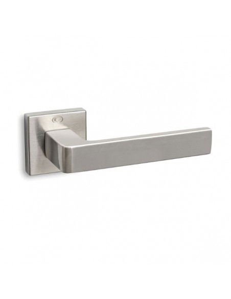 Πόμολο (χερούλι) αλουμινίου πόρτας με ροζέτα 1605 Πόμολο (χερούλι) αλουμινίου πόρτας με ροζέτα 1605