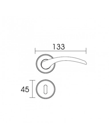 Πόμολο χερούλι με ροζέτα σειρά C795
