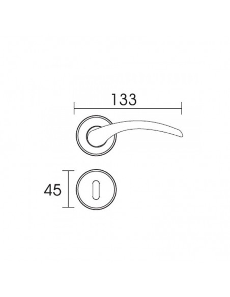 Πόμολο χερούλι με ροζέτα σειρά C795