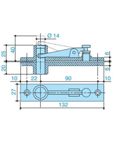 Πάνω Μεντεσές για PIVOT Πόρτες