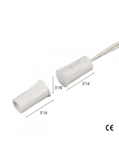 Χωνευτή κρυφή μαγνητική επαφή με πλαστικό