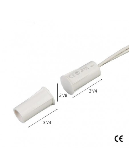 Χωνευτή κρυφή μαγνητική επαφή με πλαστικό Χωνευτή κρυφή μαγνητική επαφή με πλαστικό