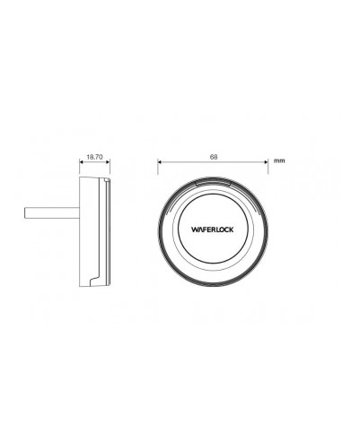 Ηλεκρονική κλειδαριά χερούλι L345
