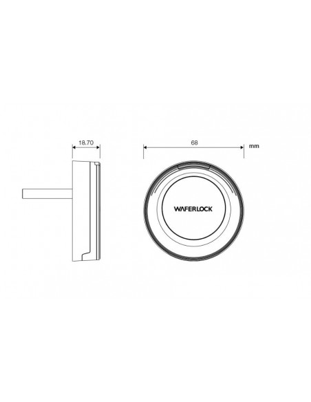 Ηλεκρονική κλειδαριά χερούλι L345 Ηλεκρονική κλειδαριά χερούλι L345