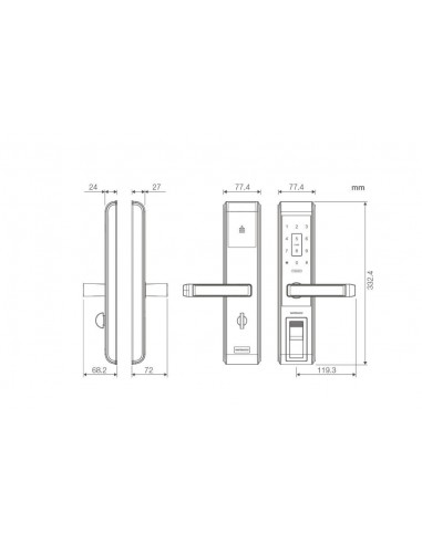 Ηλεκτρονική κλειδαριά L376 Smart Lock